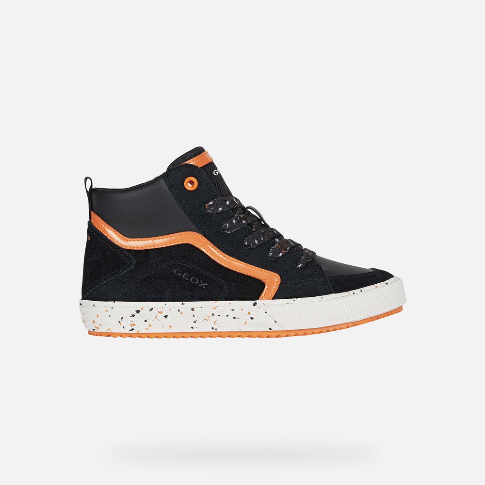 Geox Sneakers Black/Orange Alonisso - Geox Boys Shoes - HGUMZQ684